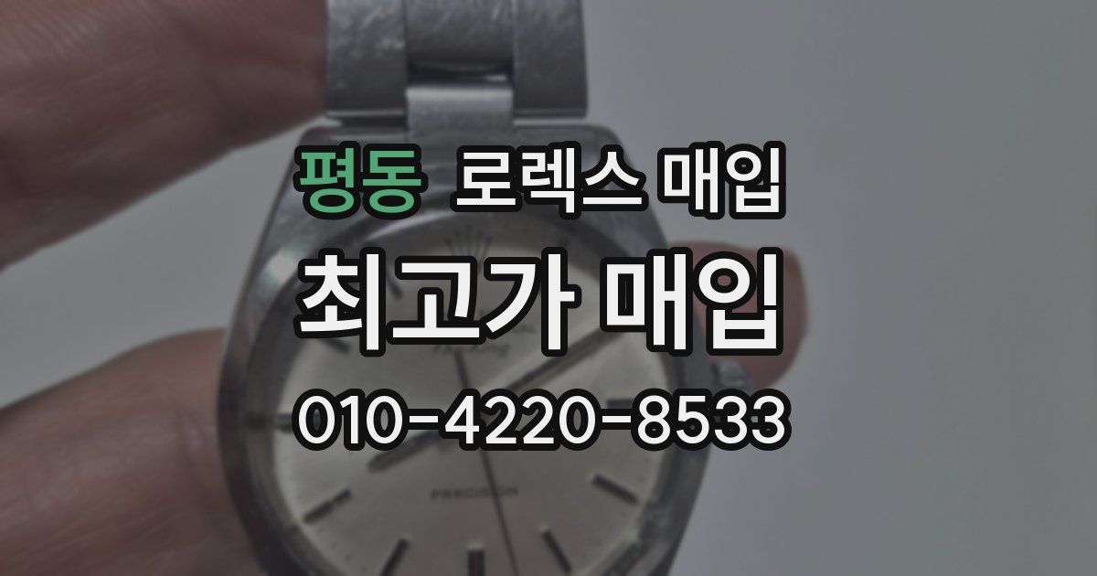 평동 로렉스 매입