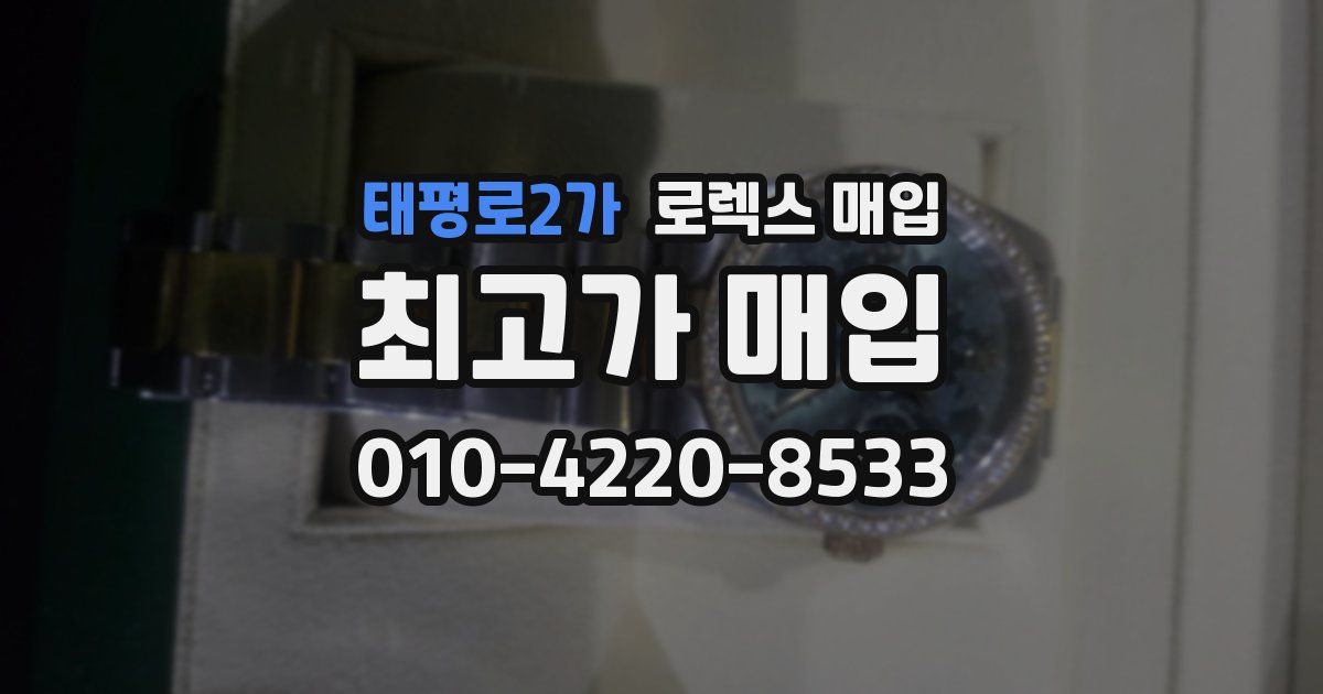 태평로2가 로렉스 매입