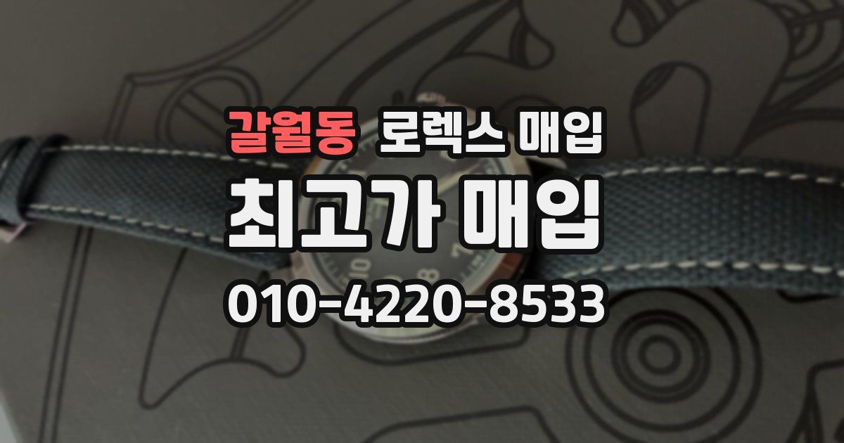 갈월동 로렉스 매입