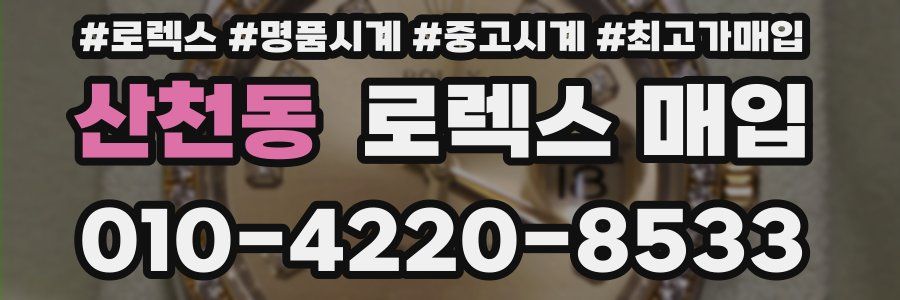산천동 로렉스 매입