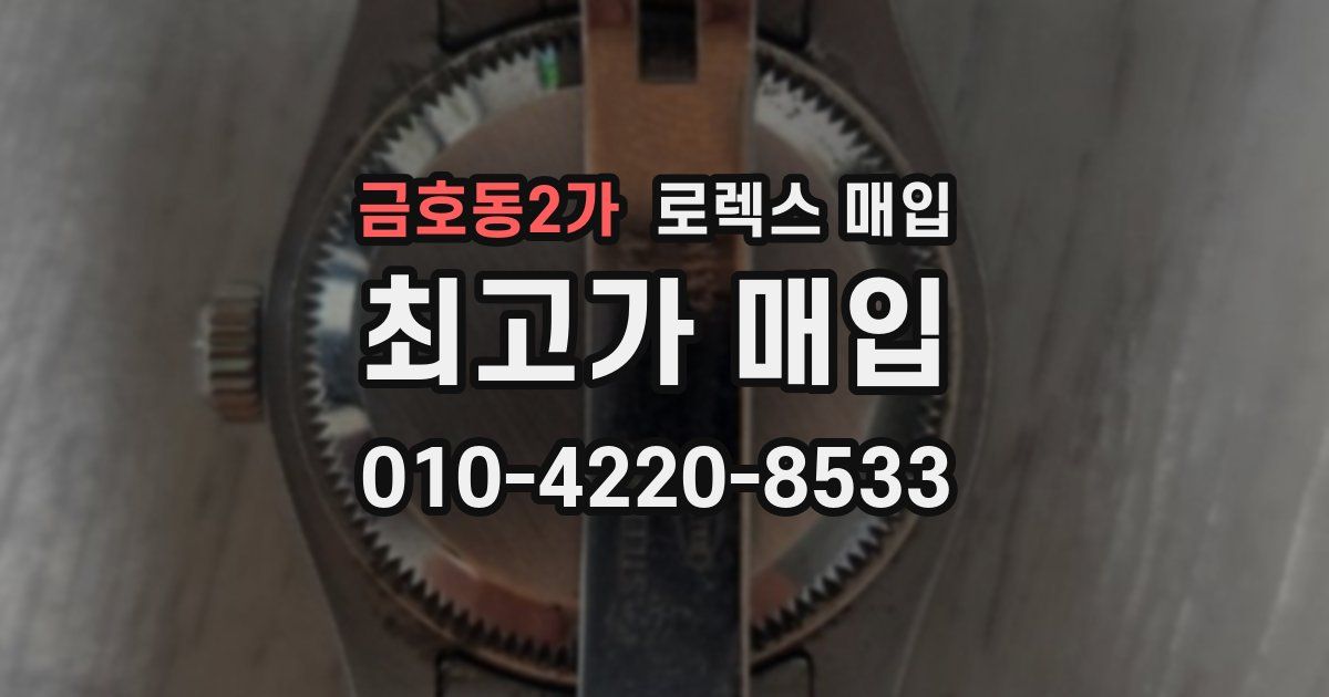 금호동2가 로렉스 매입
