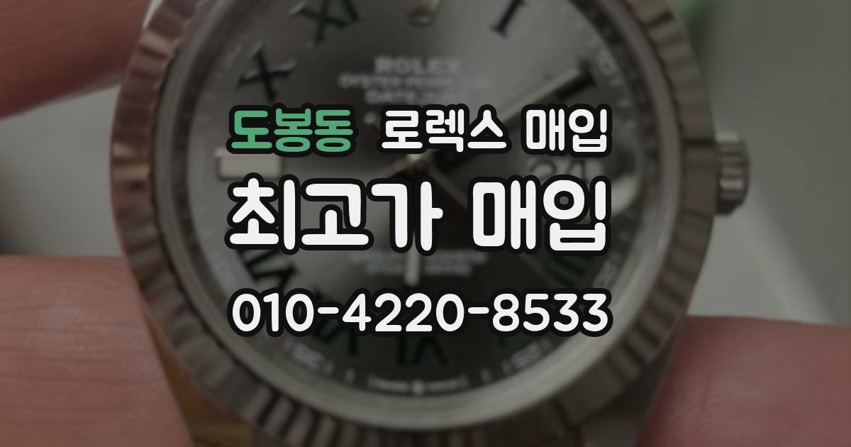 도봉동 로렉스 매입