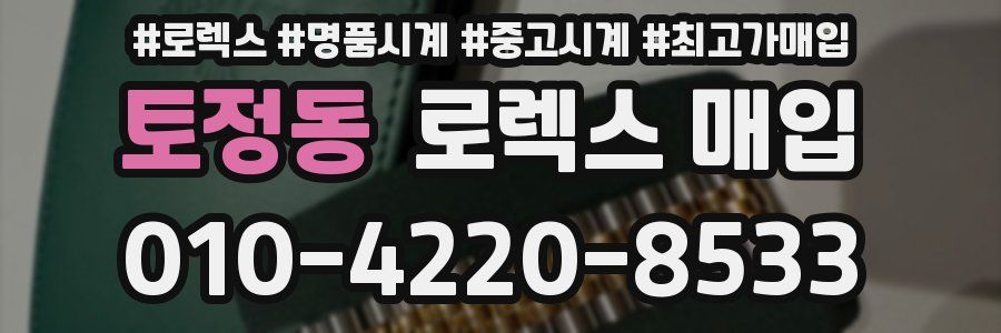 토정동 로렉스 매입