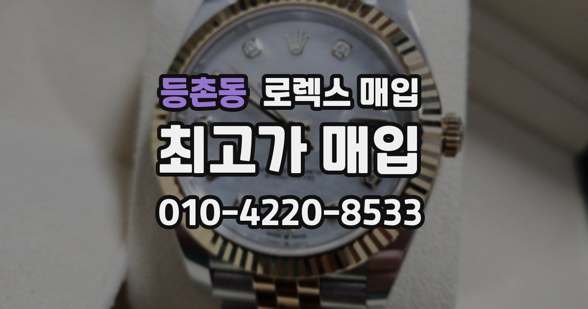 등촌동 로렉스 매입