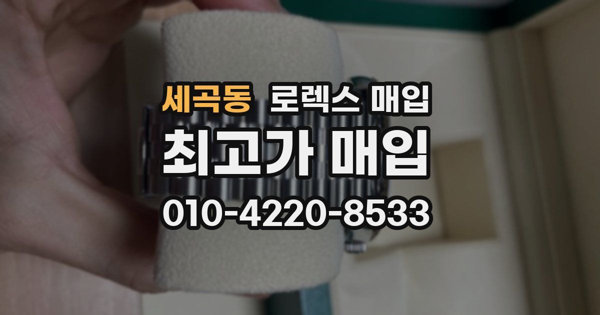 세곡동 로렉스 매입