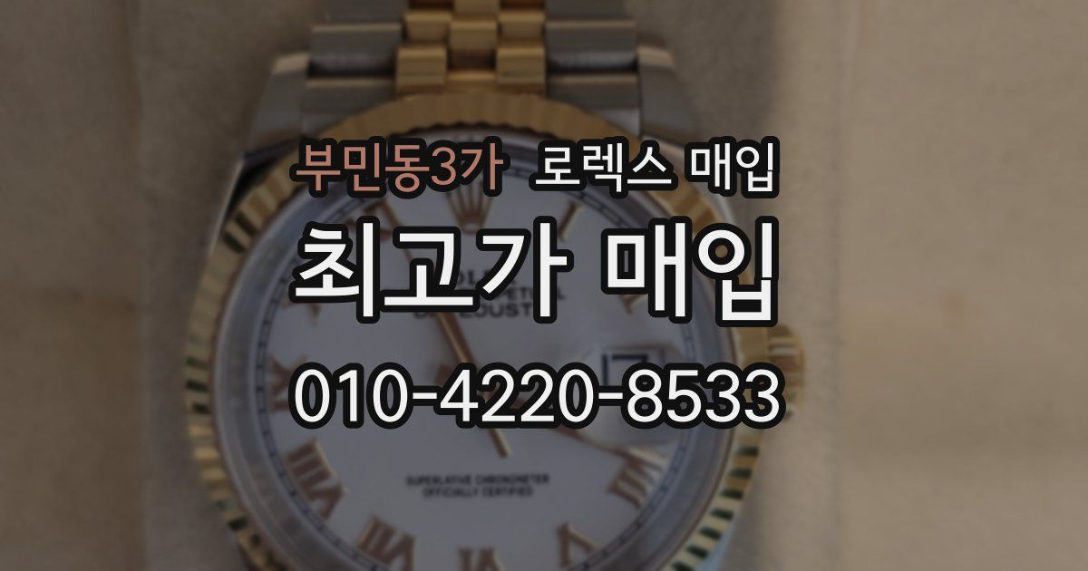 부민동3가 로렉스 매입