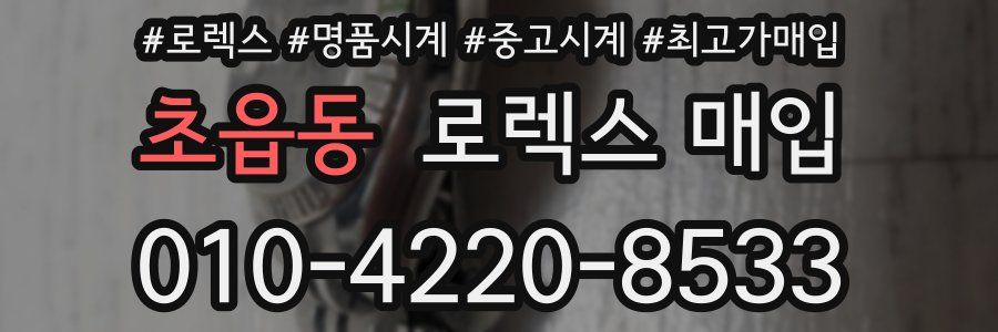 초읍동 로렉스 매입