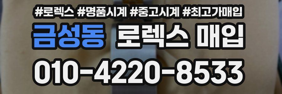 금성동 로렉스 매입