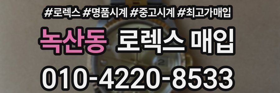 녹산동 로렉스 매입