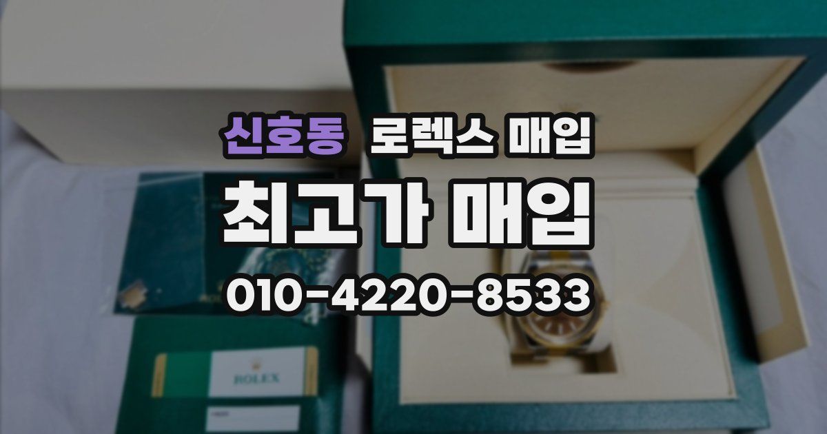 신호동 로렉스 매입