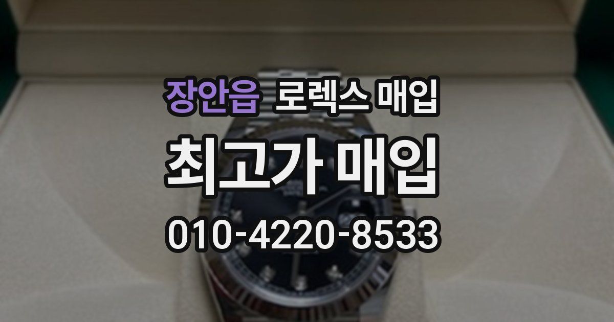 장안읍 로렉스 매입