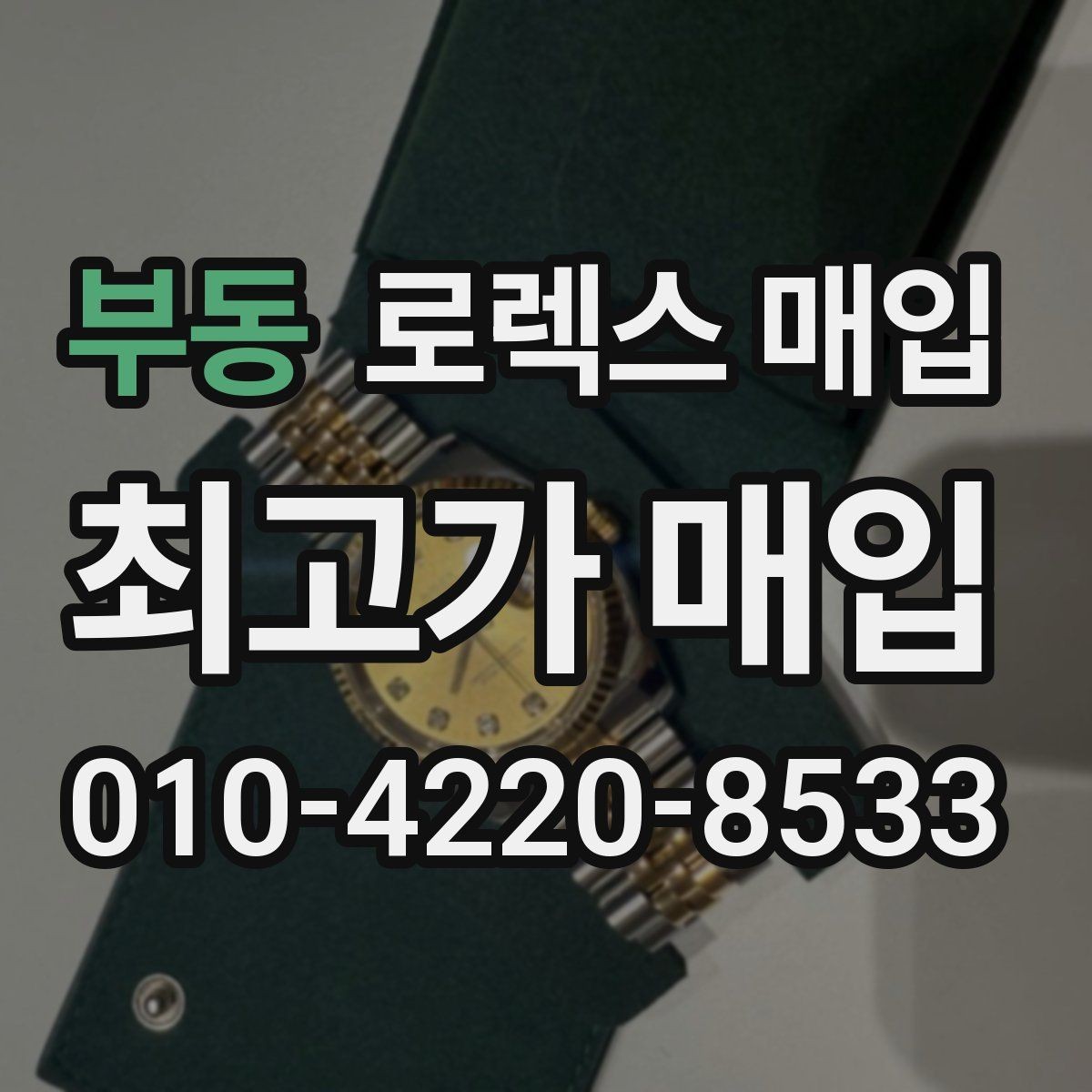 부동 로렉스 매입 보증서 분실 시 대처 방법