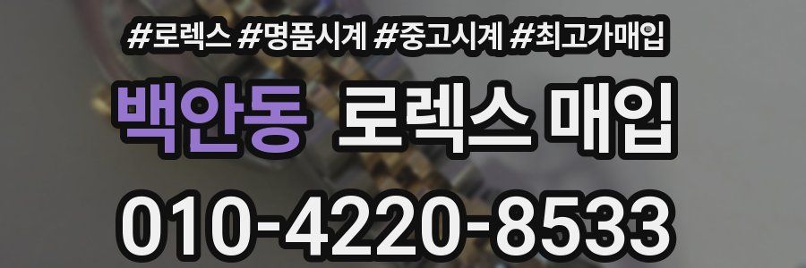 백안동 로렉스 매입