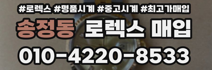 송정동 로렉스 매입