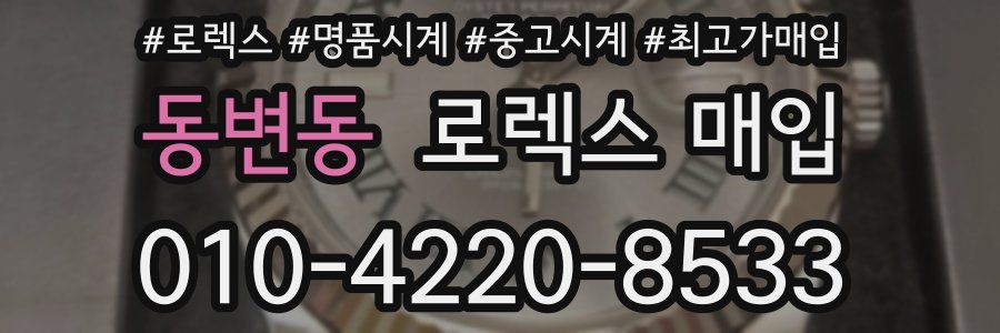 동변동 로렉스 매입