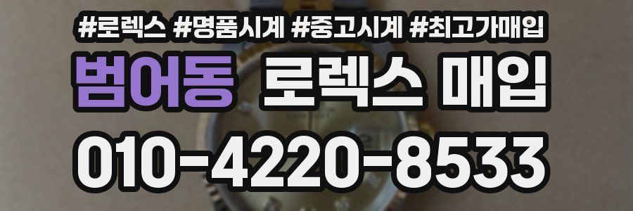 범어동 로렉스 매입