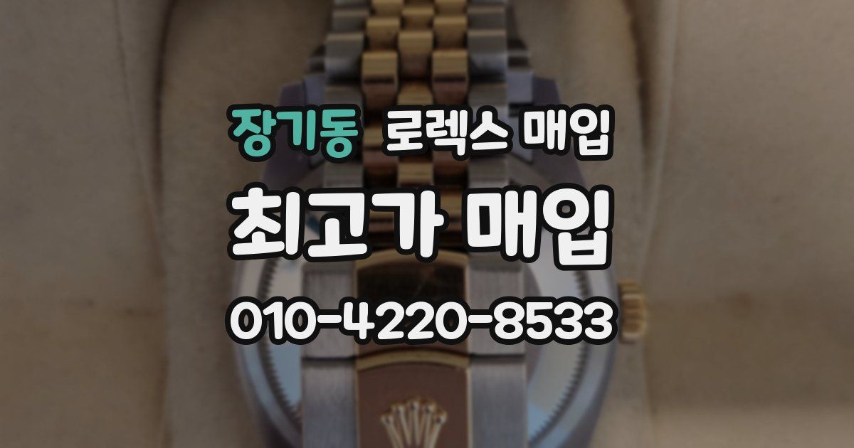 장기동 로렉스 매입