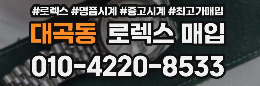 대곡동 로렉스 매입
