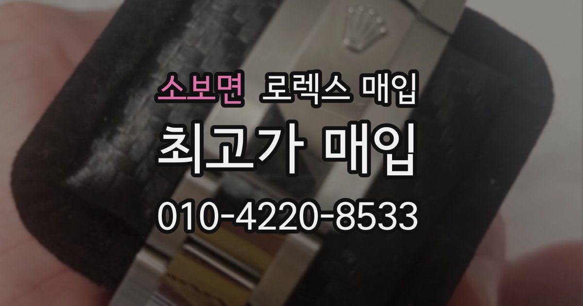 소보면 로렉스 매입