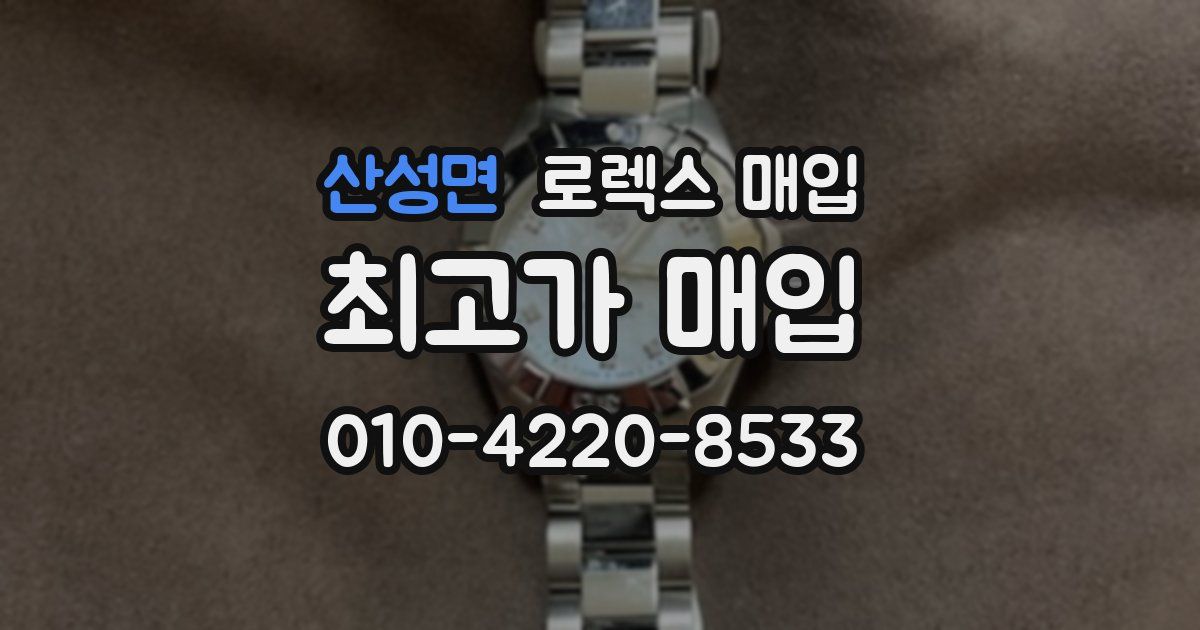 산성면 로렉스 매입