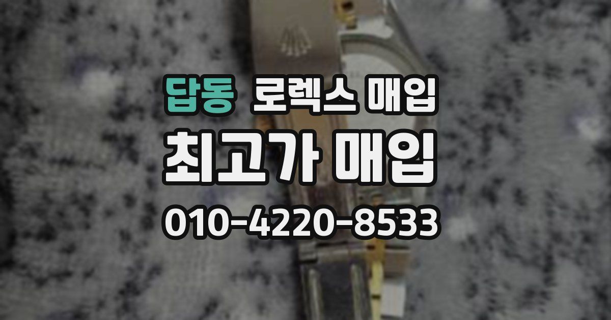 답동 로렉스 매입