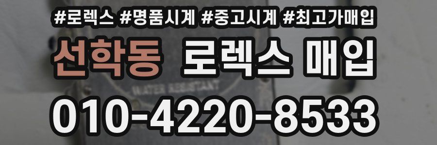 선학동 로렉스 매입