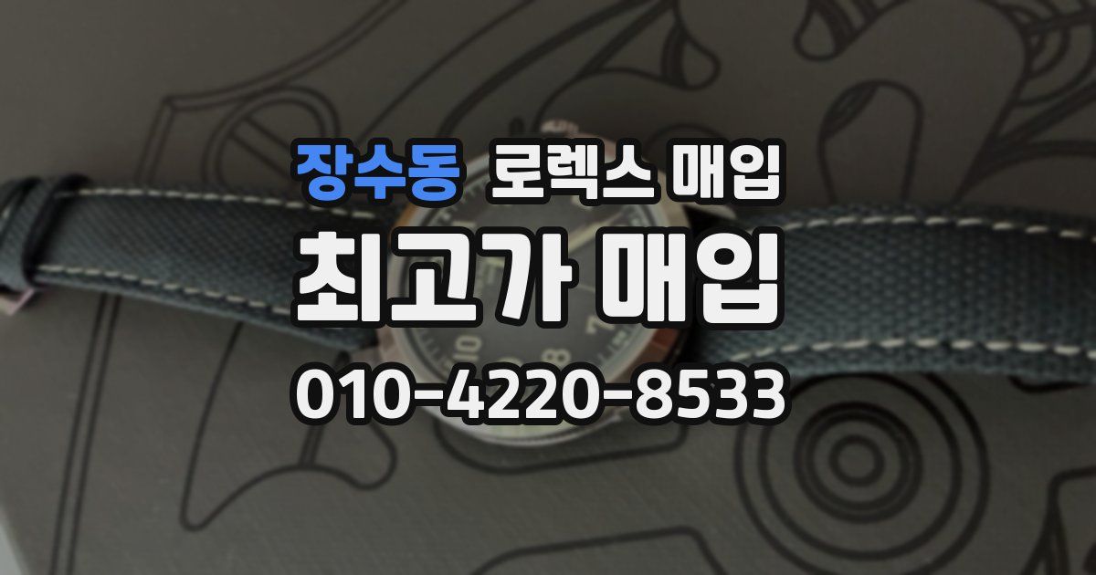 장수동 로렉스 매입