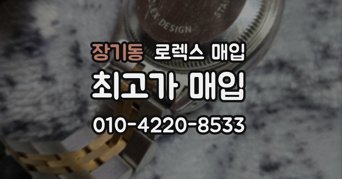 장기동 로렉스 매입