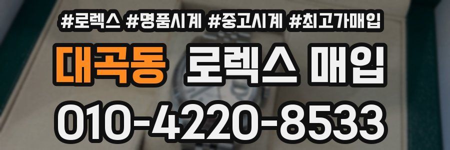 대곡동 로렉스 매입