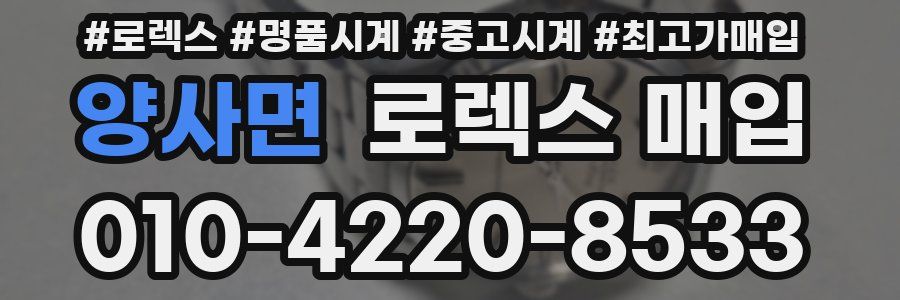 양사면 로렉스 매입