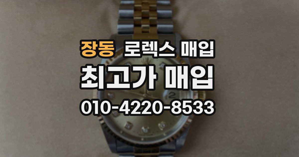 장동 로렉스 매입