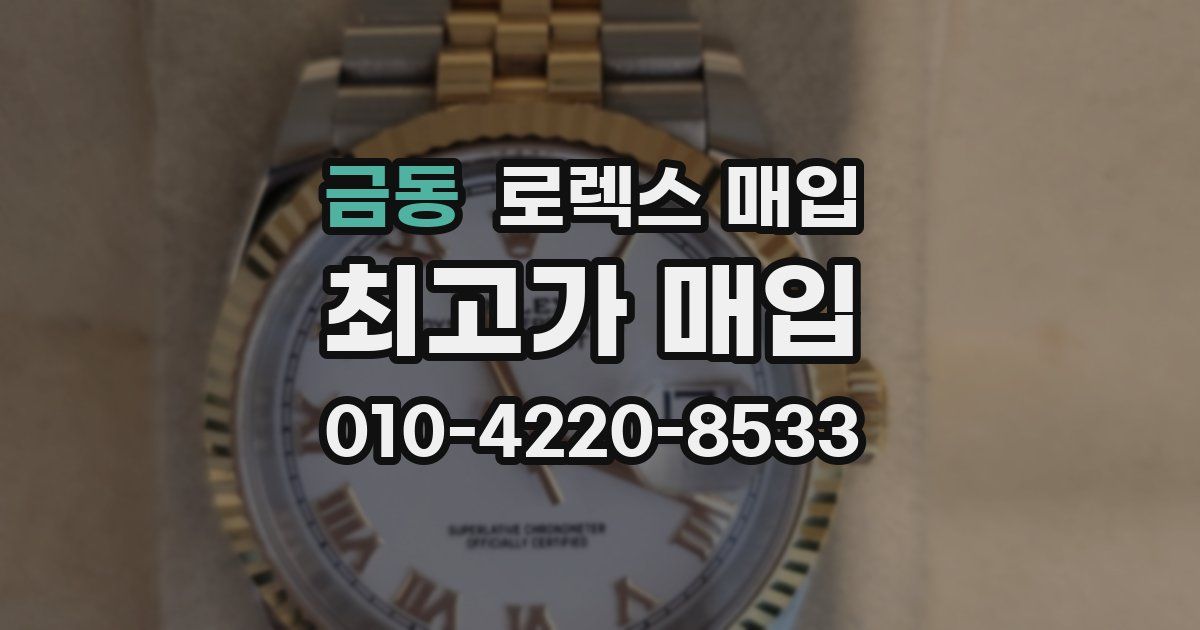 금동 로렉스 매입