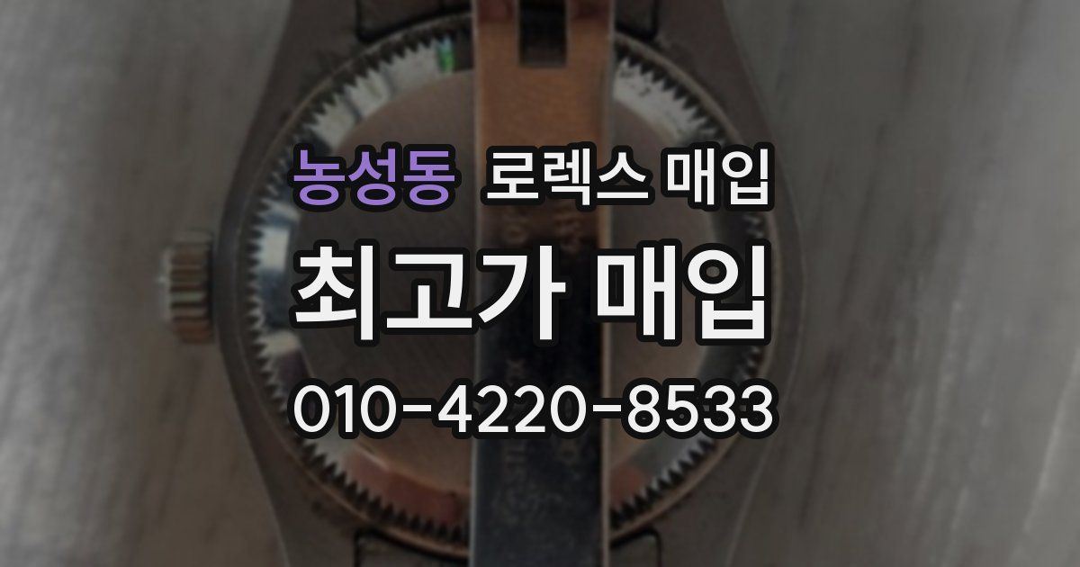 농성동 로렉스 매입