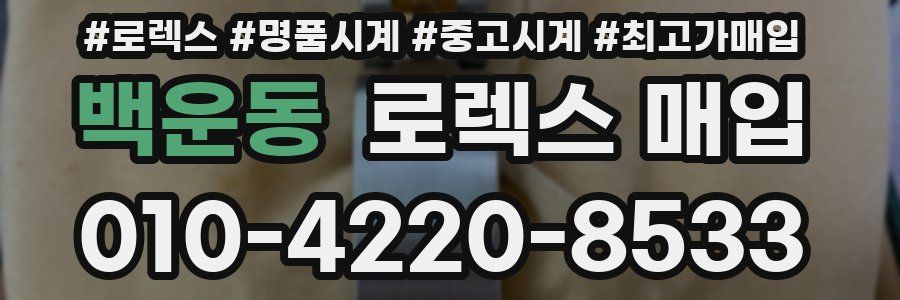 백운동 로렉스 매입