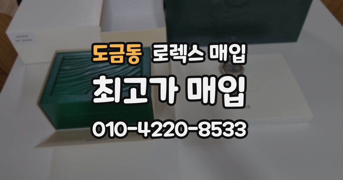 도금동 로렉스 매입