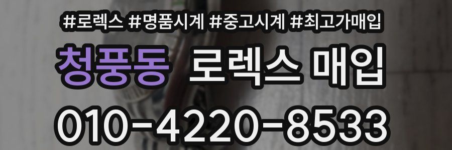 청풍동 로렉스 매입