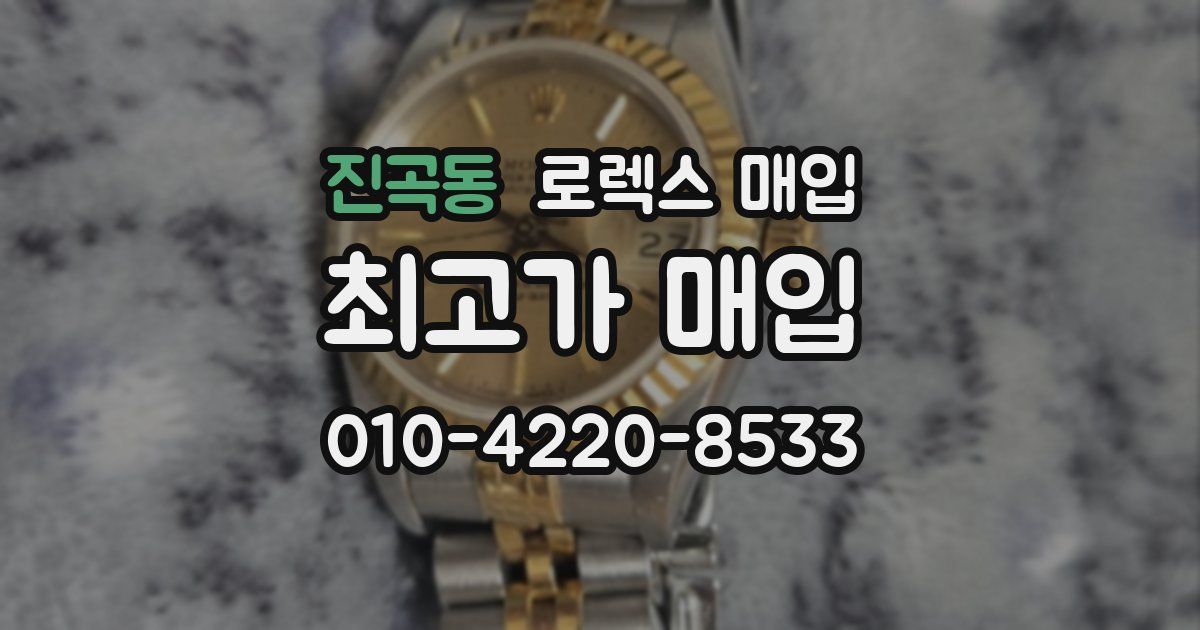 진곡동 로렉스 매입