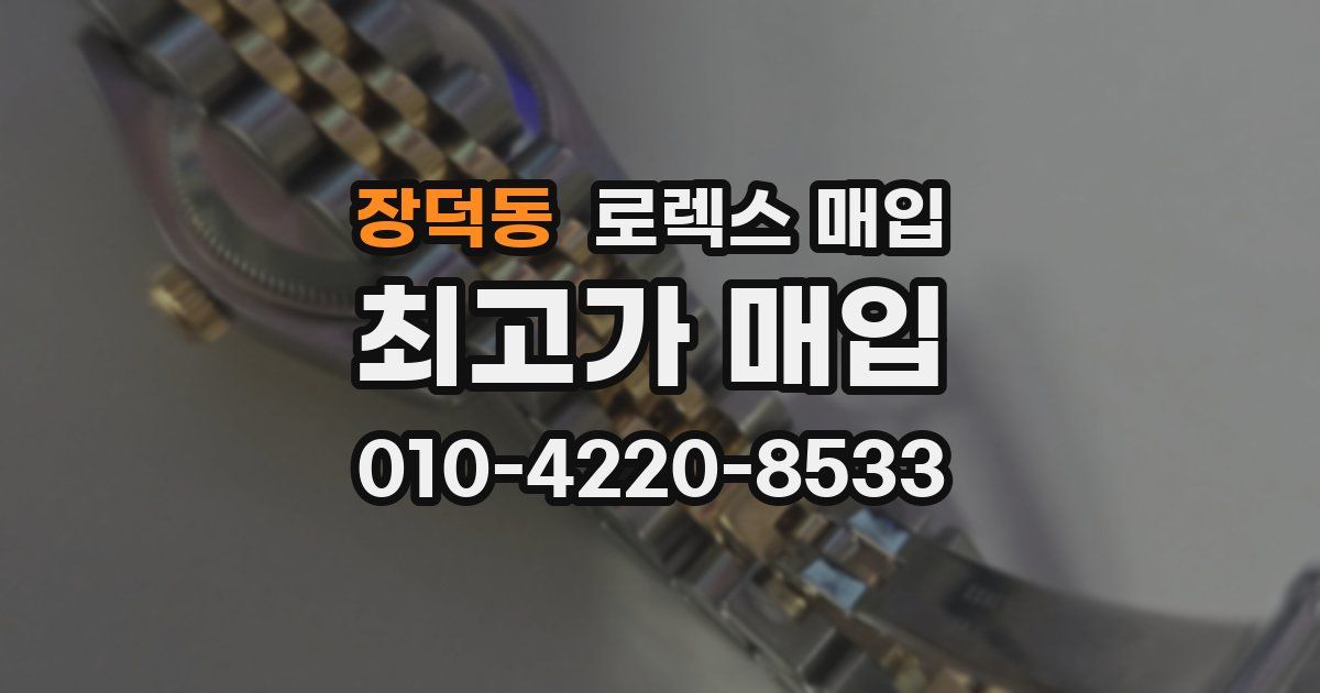 장덕동 로렉스 매입