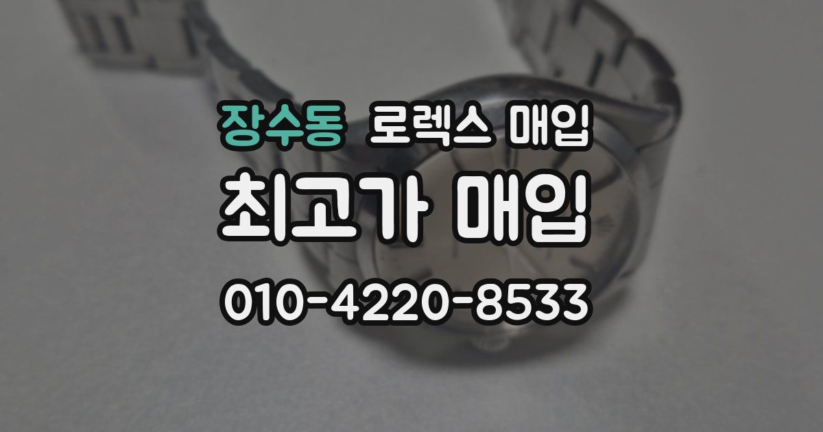 장수동 로렉스 매입