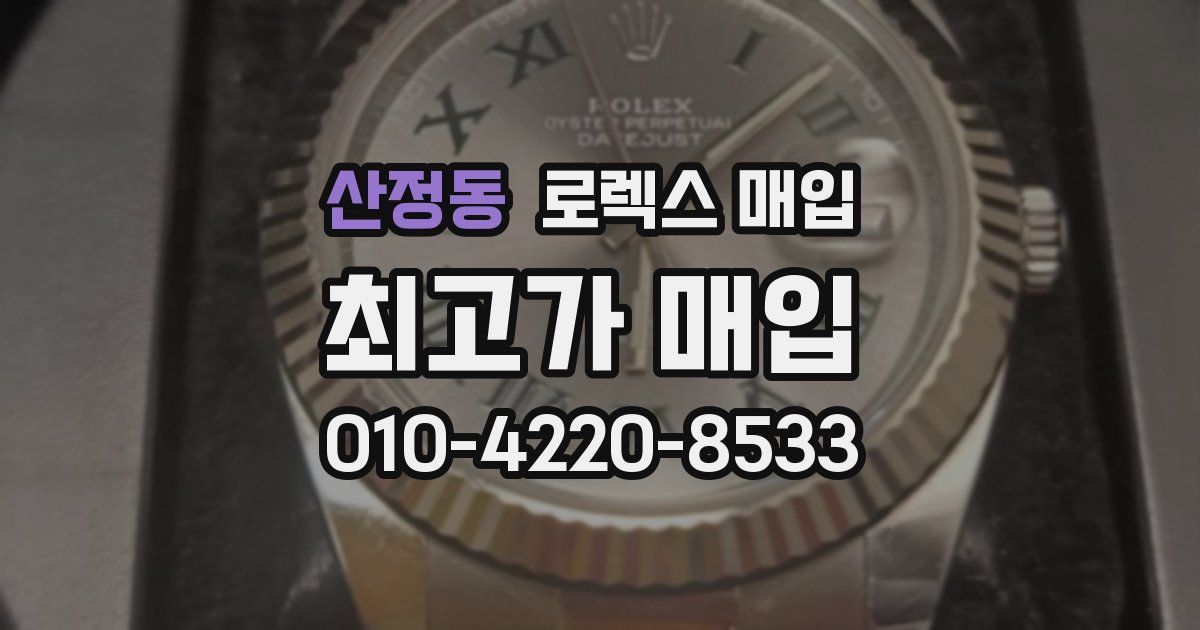 산정동 로렉스 매입