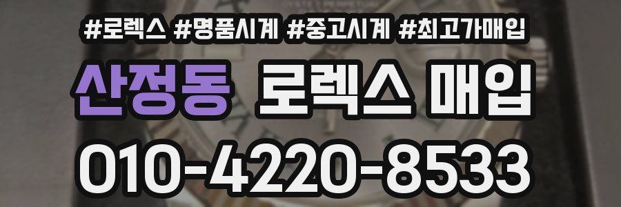 산정동 로렉스 매입