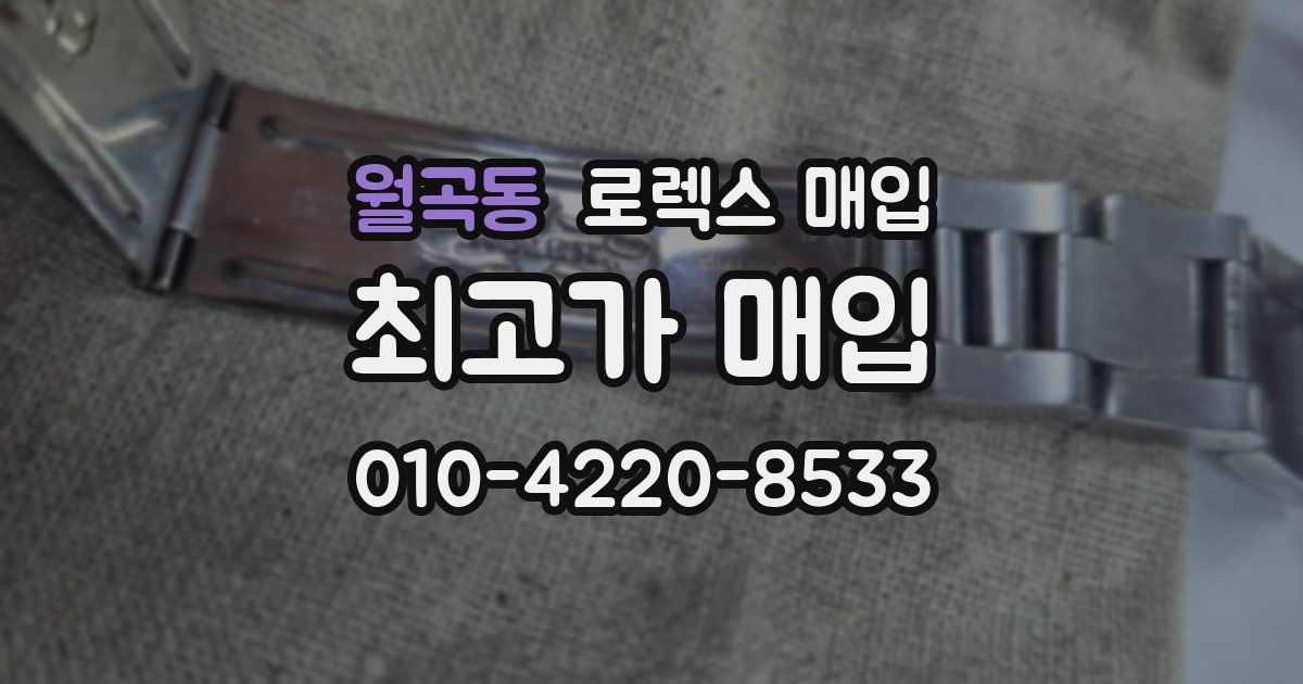 월곡동 로렉스 매입