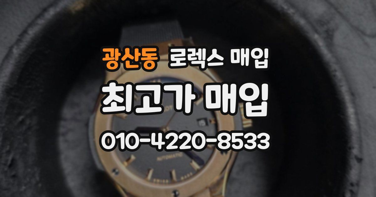 광산동 로렉스 매입