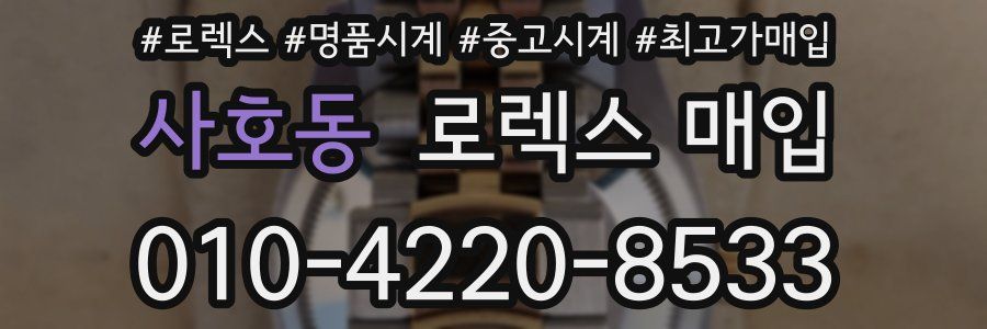 사호동 로렉스 매입