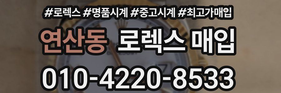 연산동 로렉스 매입