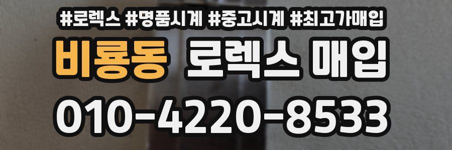 비룡동 로렉스 매입