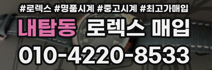 내탑동 로렉스 매입