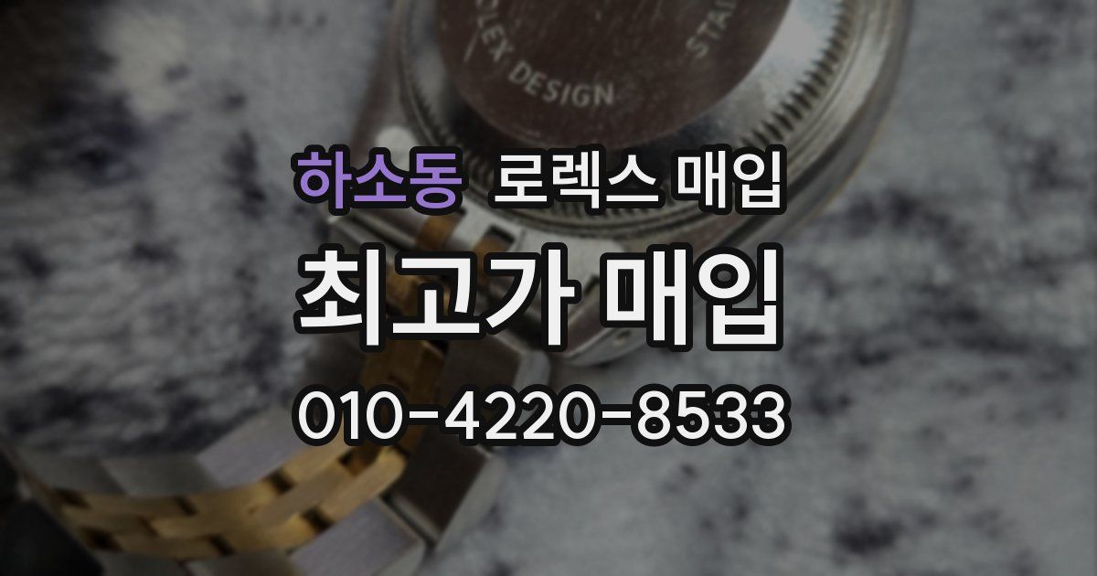 하소동 로렉스 매입