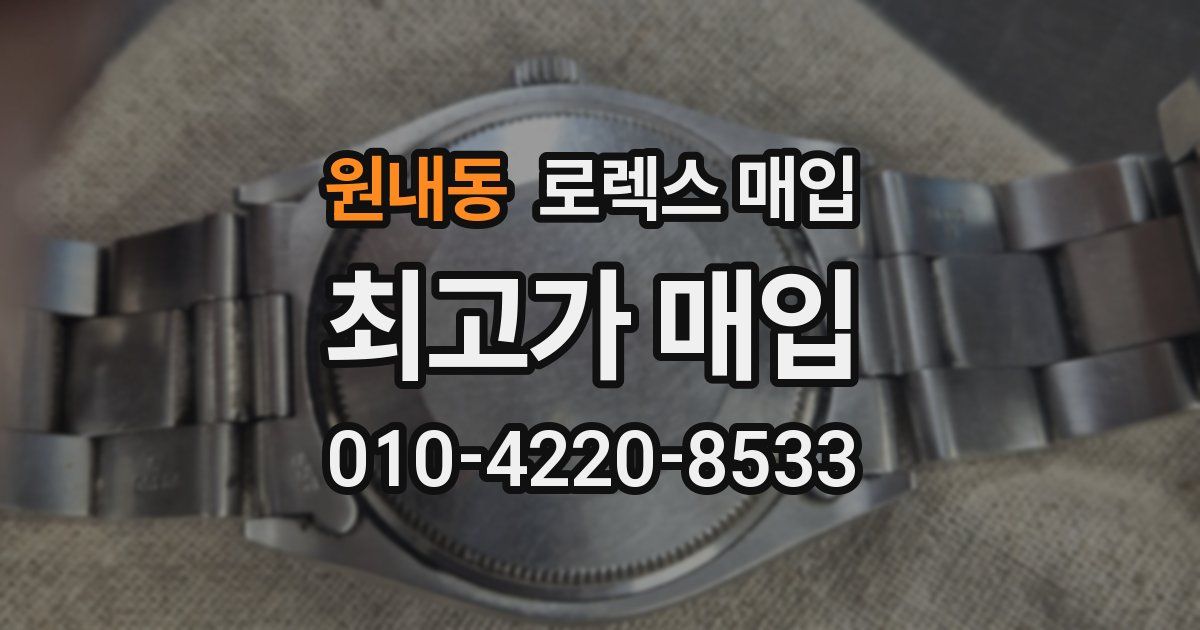 원내동 로렉스 매입