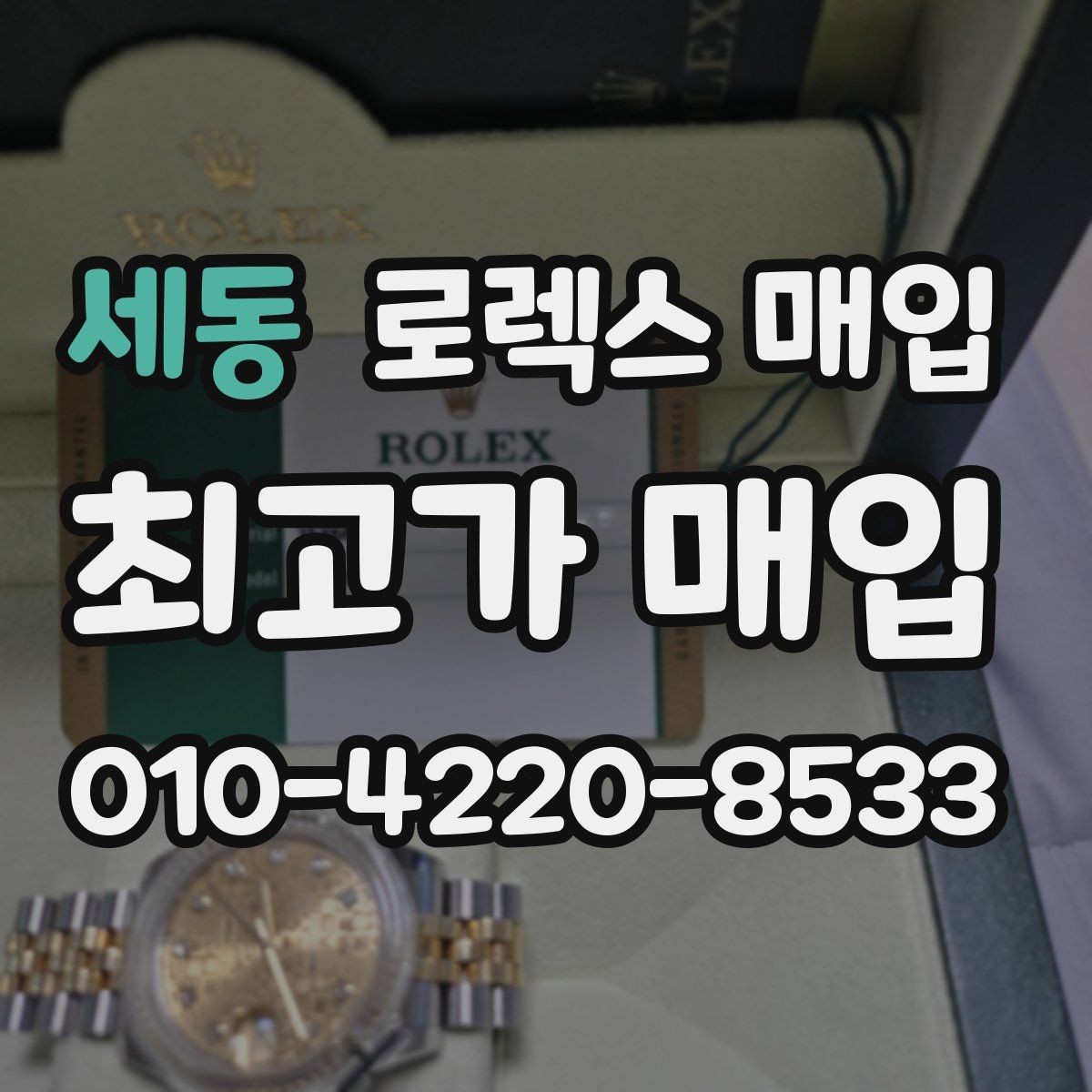 세동 로렉스 매입 여러 곳 비교할 때 주의할 점
